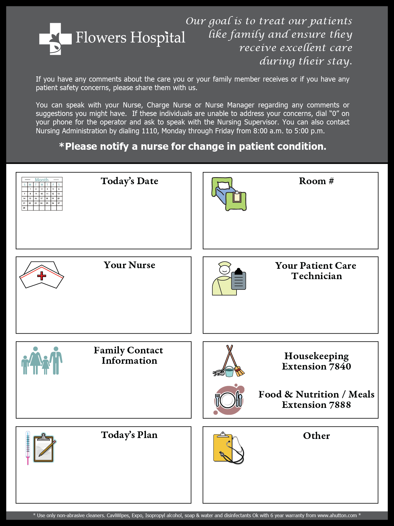 See below for a complete display of hospital boards Indoff has created